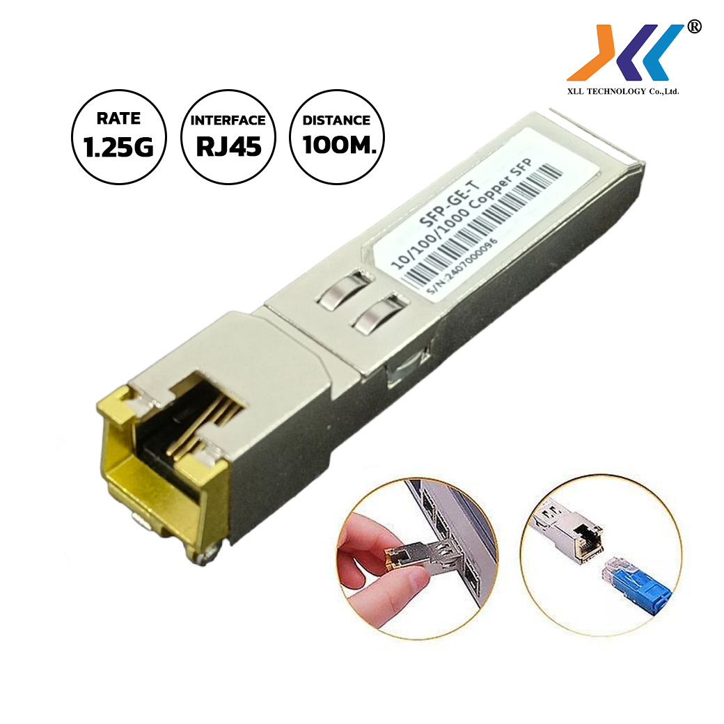 Module SFP Vers RJ45 Gigabit - Compatible Cisco, Netgear, Ubiquiti - Jusqu'à 100m
