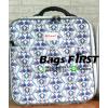 กระเป๋าอเนกประสงค์ ขนาด 14 นิ้ว สีขาว-ฟ้า ลายนกกระเรียน