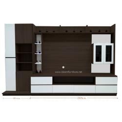 ตู้วางทีวี Media ไม้อัดปิดผิวเมลามีน ขนาด ก.323 x ล.50 x ส.200 ซม.