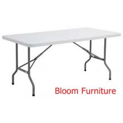 โต๊ะพับหน้าพลาสติกอย่างหนา เกรดA ขนาด 120*60.5*74 ซม.