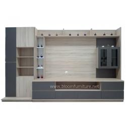 ตู้วางทีวี Media ไม้อัดปิดผิวเมลามีน ขนาด ก.323 x ล.50 x ส.200 ซม.