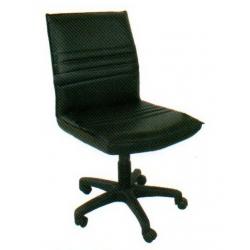 เก้าอี้สำนักงาน พนักพิงเตี้ย ขาพลาสติก ไม่มีวางแขน (เบาะหนา)