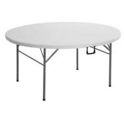 โต๊ะพับกลมหน้าพลาสติกอย่างหนา เกรดA