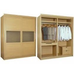 ตู้เสื้อผ้าบานเลื่อน 1.60 ม