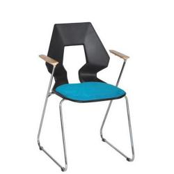 เก้าอี้สัมนา เก้าอี้เอนกประสงค์ เก้าอี้รับรอง สไตล์โมเดิร์น มีเบาะรองนั่งและที่พักแขน