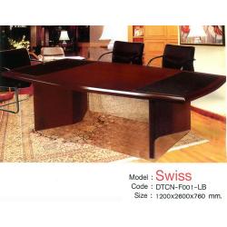 โต๊ะประชุมขนาดใหญ่ 260*120*76 ซม. งานไม้ปิดผิววีเนียส์