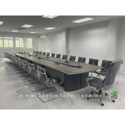 *พร้อมส่ง ไม่ต้องรอผลิต* โต๊ะประชุมพร้อมช่องร้อยสายไฟ มี 3 ขนาด 3.60 , 6 และ 8 เมตร