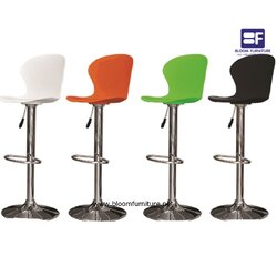 เก้าอี้บาร์สูง เก้าอี้พลาสติกเกรด PP มีโช๊คปรับสูงต่ำ