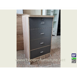 ตู้ลิ้นชักพร้อมกุญแจล็อก (1ลิ้นชักบน) ขนาด 60*40*90 ซม.