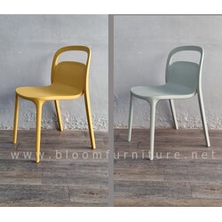 เก้าอี้พลาสติกโมเดิร์น Modern ขนาด 47x53.5x80.5 ซม.