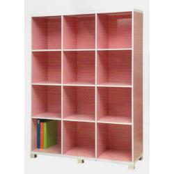 ชั้นวางหนังสือ 12 ช่อง สีสวยงาม รุ่น มารินา ขนาด 121*39*128.5 ซม