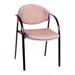 เก้าอี้สัมนา เก้าอี้เอนกประสงค์ เก้าอี้รับรอง สไตล์โมเดิร์น โครงเหล็กพ่นสีดำ เบาะนั่งหลังพิงหุ้มหนัง