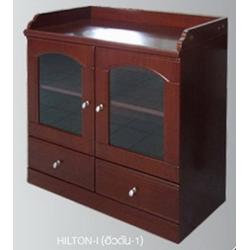 ตู้โชว์ ตู้เก็บเอกสาร ขนาด 80x40x85 ซม.รุ่น Hillton1