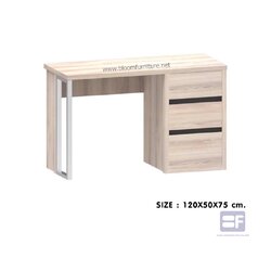 โต๊ะทำงานโมเดิร์นผิวเมลามีน ขนาด 120x50x75 ซม.