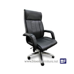 เก้าอี้สำนักงานพนักพิงสูงหุ้มหนัง มีโช๊คปรับสูงต่ำ Kingston