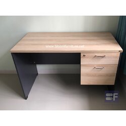 โต๊ะทำงานผิวเมลามีน ขนาด 120x60x75 ซม.