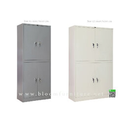 ตู้เหล็กเก็บเอกสาร 2 ตอน บานเปิดทึบบน และล่าง ขนาด 3 และ 4 ฟุต