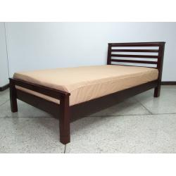 เตียงไม้ยางพารา ขนาด 3.5 และ 6 ฟุต รุ่น เลเซอร์