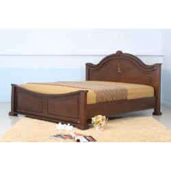 เตียงไม้ยางพารา ขนาด 6 ฟุต รุ่น Emperior