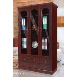 ตู้เก็บเอกสาร ตู้โชว์แนวคลาสสิค ขนาด 136*40*200 ซม.