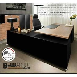 โต๊ะทำงานผู้บริหาร ตัวแอล ขนาด 225*202*75 ซม.