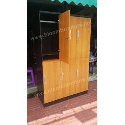 ตู้ล็อกเกอร์ไม้ 6 ประตู ขนาด120*50*190 ซม.