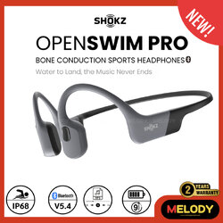 SHOKZ Opensim Pro Bone Conduction Sports Headphones ( Grey) หูฟังออกกำลังกาย Bluetooth V5.4, Mp3 แบตเตอรี่ 9 ชั่วโมง รับป