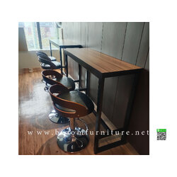 โต๊ะบาร์สูงโครงขาเหล็ก สินค้าสั่งผลิต เลือกสี และ ขนาดได้ตามพื้นที่ใช้งาน