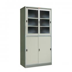 ตู้เหล็กเก็บเอกสารบานเลื่อนทรงสูง ขนาด 91.4*45.7*182.9 ซม.