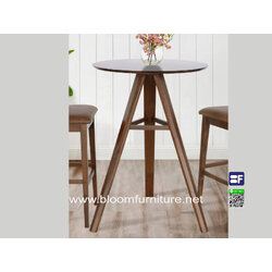 โต๊ะบาร์สูงไม้จริง ขนาด 78*78*105 ซม.