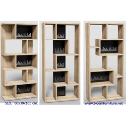 ชั้นโชว์ ชั้นวางหนังสือ LOFT Series ขนาด 80x30x165 ซม.