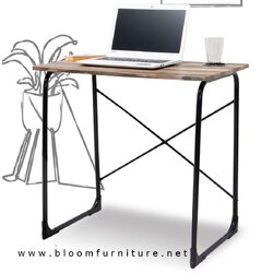 โต๊ะทำงานหน้าไม้ผิว PVC โครงขาเหล็ก ขนาด 75x48x80 ซม.