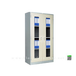 ตู้เหล็กเก็บเอกสารบานเปิด หน้าบานอะคริลิคใส ขนาด 122x61.1x198.2 ซม.