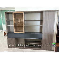 ตู้เก็บเอกสาร ตู้โชว์มีไฟสวยงาม ขนาด 260*40*200 ซม.