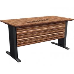 โต๊ะทำงานโล่ง โครงขาเหล็ก ขนาด 160*60*75 ซม.Zebrano RoseGold