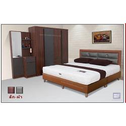 ชุดห้องนอน Latte (ตู้เสื้อผ้า, เตียง และ โต๊ะแป้ง)