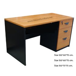 โต๊ะทำงานไม้เคลือบผิวเมลามีน ขนาด 120-150 ซม.