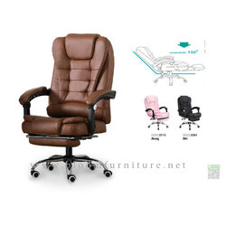 เก้าอี้ผู้บริหารพนักพิงสูง มีทีดึงวางขา ขนาด 68*66*111-121 ซม.