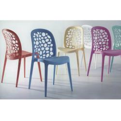 เก้าอี้อาหารสไตล์โมเดริ์น ที่นั่งพลาสติก