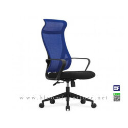 เก้าอี้สำนักงานพนักพิงสูงหุ้มผ้า มีโช๊คปรับสูงต่ำ ขนาด 60x61.5x111-118.5 ซม.