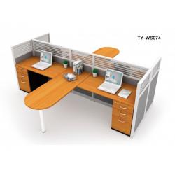 โต๊ะทำงานกลุ่มพร้อม Partition กั้น ขนาด 310*125*120 ซม.