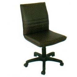 เก้าอี้สำนักงาน พนักพิงเตี้ย ขาพลาสติก ไม่มีวางแขน (เบาะบาง)