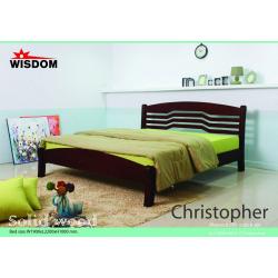 เตียงไม้ยางพารา รุ่นคริสโตเฟอร์