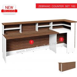 โต๊ะเคาเตอร์ Zebrano SET 1-160 ขนาด W 230 x D 70 x H 107 CM.