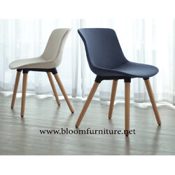 เก้าอี้ modern ขาไม้หุ้มผ้า ขนาด 48 x 54 x 79.5 ซม.