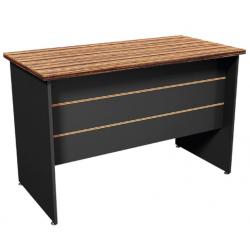 โต๊ะทำงานโล่งผิวเมลามีน ขนาด 150*60*75 ซม.Zebrano RoseGold