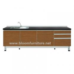 ตู้เคาเตอร์ซิ้งค์ รุ่น Zebrano KiT ขนาด 240*60*84 ซม.