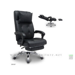 เก้าอี้ผู้บริหารพนักพิงสูง มีทีดึงวางขา ขนาด 63*77*125-135 ซม.