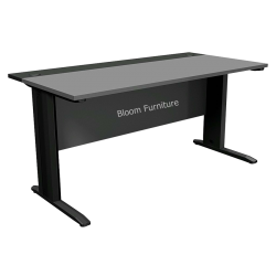 โต๊ะทำงานสีเทา Classic ขนาด 180x80x75 ซม.