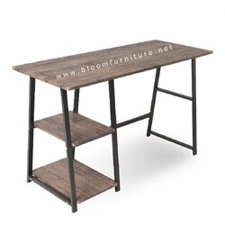 โต๊ะทำงานหน้าไม้ผิว PVC โครงขาเหล็ก ขนาด 120x50x73 ซม.